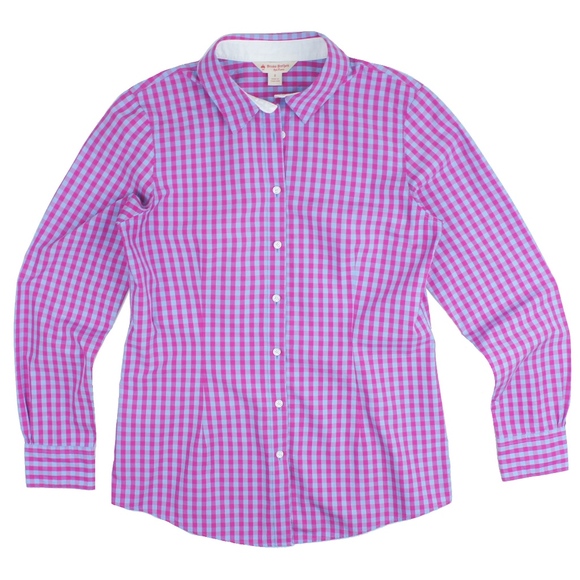Brooks Brothers Tops - Brooks Brothers Pink Gingham Button Down Shirt